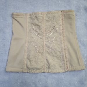 Wacoal vintage waist trainer underbust corset butterfly embroidery